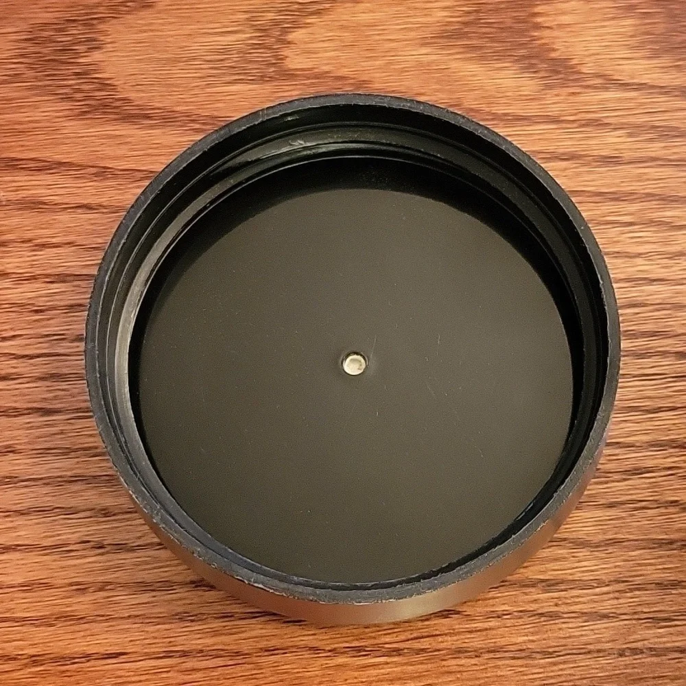 Stainless steel & glass dog biscuit/treat container.  Paw print.  7" x 4.5" - Picture 6 of 7